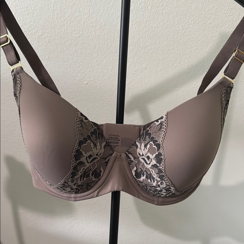 Soma Brown Lace Underwire Bra